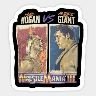 Hulk Hogan vs Andre The Giant Sticker